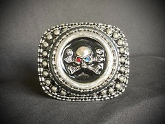 “This Mortal Coil” Skull Belt Buckle OOAK Gothic Artifact Darren McNeese