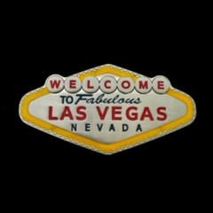 **WELCOME TO FABULOUS LAS VEGAS NEVADA** SOUVENIR COOL BELT BUCKLE BUCKLES
