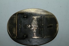 NRA LIFE MEMBER 1985 COLLECTOR&rsquo;S EDIT. SOLID BRASS BUCKLE ~ THE NORMAN FOUNDRY