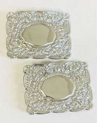 Thistle Celtic Twist Belt Buckle – Chrome Finish 100% Steel Belt Buckle