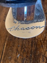 Chacon James Reid style Sterling Silver Belt Buckle Set Nu 🦬34-37-1.3/8”✅