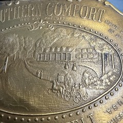 VTG Southern Comfort Vintage Belt Buckle Brass Metal Made In USA