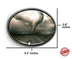 Twister Belt Buckle – Tornado Alley Handmade Silver Buckle – 624