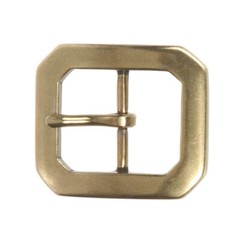 1 1/8&Prime; (30 mm) Nickel Free Single Prong Hexagon Belt Buckle