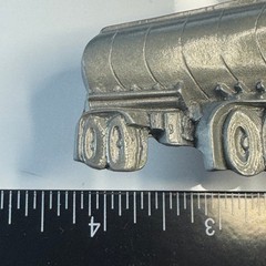 Tanker Truck Belt Buckle Pewter Tone Metal Made in Mexico Reissue