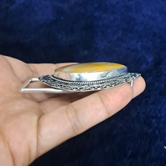 Belt Buckle For Men Silver Plated Handmade Mookite Jasper Western Cowboy Buckle