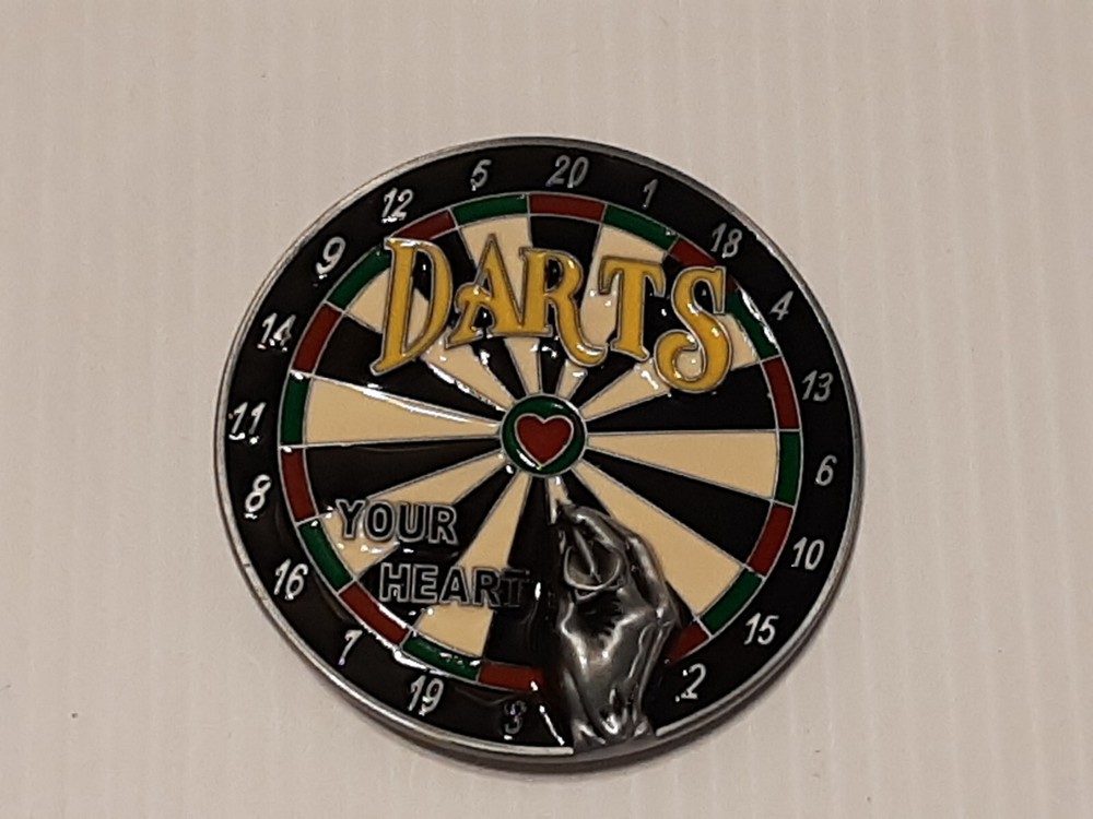 DARTS DART BOARD Metal Belt Buckle