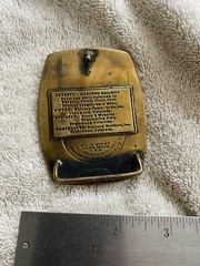 Western Fuels-Utah Inc. Deseret Western Railway Belt Buckle