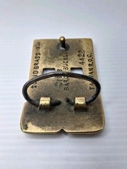 Vintage Brass Belt Buckle HERB 1978 Name Plate Herb