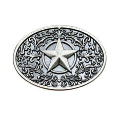 Zinc alloy belt buckle retro western cowboy five pointed star belt buckle