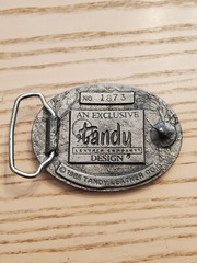 VTG Eagle Head Belt Buckle #1873 By Tandy Leather Company Made In USA Year 1986