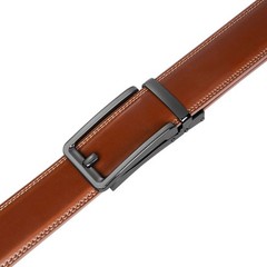 Founders & C Men&rsquo;s Leather 28&Prime;-42&Prime; Waist Adjustable, Burnt Umbe/Cognac