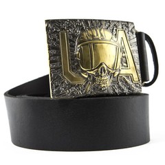 Aviator solid brass belt buckle, The Ghost of Kyiv, Ukrainian aviator buckle
