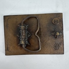 Vintage 1980 HERCULES Powder Company 1912 Brass Belt Buckle Special Edition