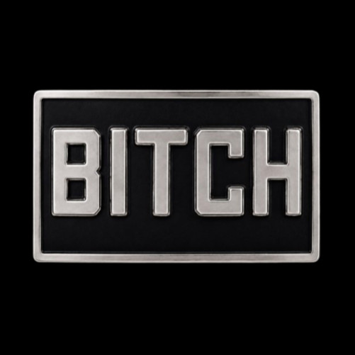 Boucle De Ceinture Bitch Logo Cool Fun Sexy Black Belt Buckle