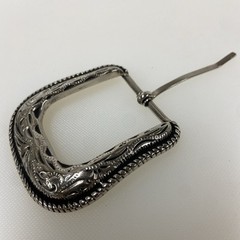 Western Style Belt Buckle for 1.5&Prime; Max. Wide Belt Floral Design 2 1/2&Prime; x 2 5/8&Prime;