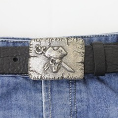 Pirate Belt Buckle, Pirate Skull Skull, Dark – Sailor & Skull Design