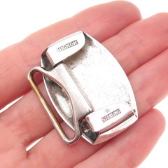 HICKOK 925 Sterling Silver Antique Art Deco Monogram Belt Buckle