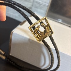 Men’s Square Dance Belt Buckle, Bolo Tie And Collar Clips Set