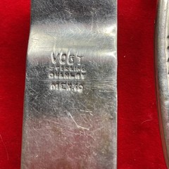 Vogt Signature Sterling Silver Overlay 2pc. Belt Buckle Western Ranger Set.