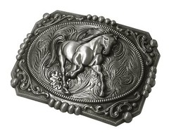 Moranse Religion Cross Cowboy Kneeling Prayer And Horse Design Belt Buckles