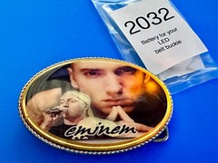 Eminem Slim Shady Led Multi Color Light Flashing Belt Buckle W/ Fresh Battery!