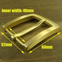 Solid Brass Single Tongue Pin Hippie Belt Buckles for 38mm width belt XH109