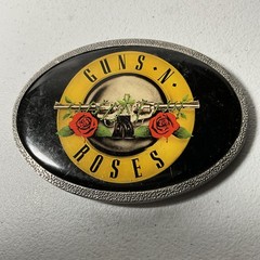 Guns N&rsquo; Roses Band Logo Oval Belt Buckle Men&rsquo;s Rock Music Accessory Vintage