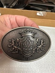Vintage Belt Buckle with Unique Crest