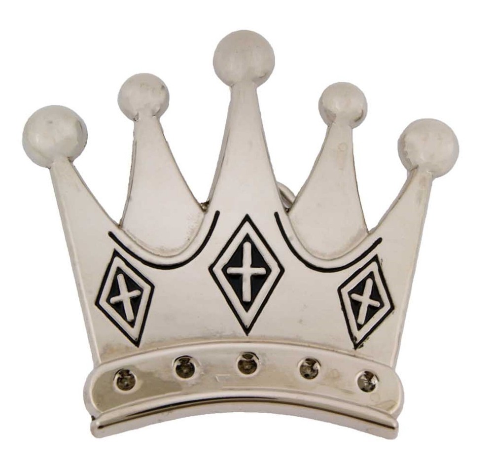 Rock Rebel Royal Crown Belt Buckle New Men Women Silver Metal 3 choppers Cowboy