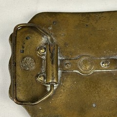 Vintage Bergamot Brass Works Central & Union Pacific Rail Road Co. Belt Buckle