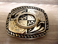 BELT BUCKLE, 4&Prime;X3&Prime; Add your stone, 30mm x 40mm Silver Black Color, 1- 1/2&Prime; belt