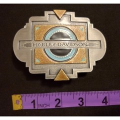Vintage 1996 Harley-Davidson Black Sun BKL S.W. Belt Buckle NIB Made in USA