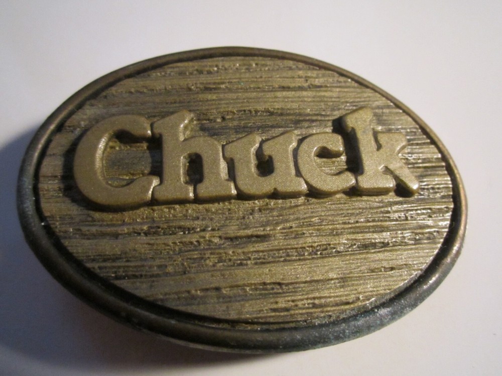 CHUCK « NAME » BELT BUCKLE BY ODEN- GW-13