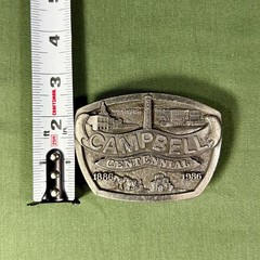 Campbell Nebraska Centennial Belt Buckle 1886–1986 Ltd Ed 200/500 Vintage