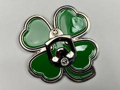 Lucky four leaf clover shamrock novelty bottle opener belt buckle