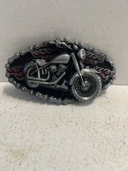 – Motorcycle Themed Aluminum Belt Buckle