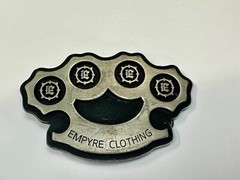 Empire Clothing Knuckles Cut Out Belt Buckle Company Advertising Promo