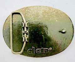 El Cip Southern Pacific Pipe Lines, Inc Leather Embossed Belt Buckle