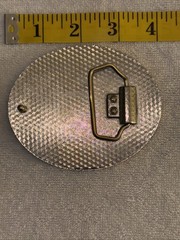Men Women Silver Metal Buckle Ethnic Aztec Oval Turquoise Trendy Western Fashion