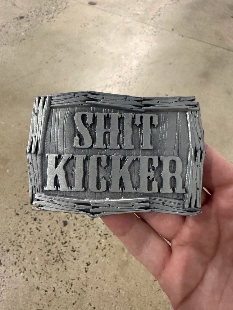 2006 Sh*t Kicker Belt Buckle Parody Funny Y2K 2000s