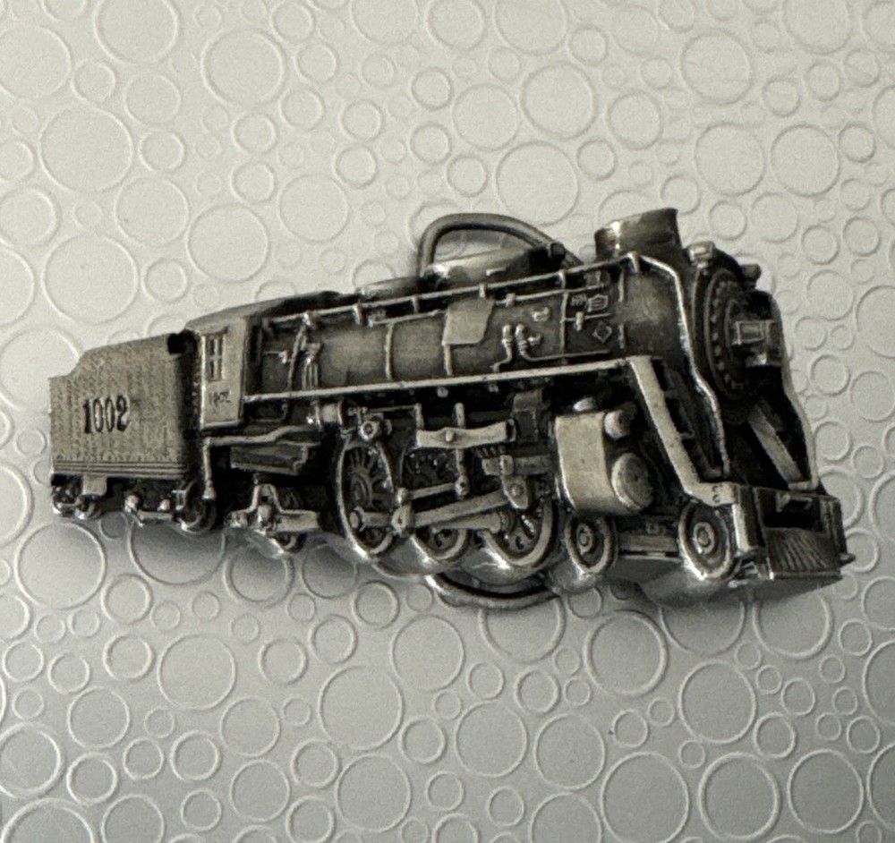 Vintage 1978 Bergamot Brass Works Locomotive Train Belt Buckle 1002 K-39