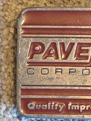 Vintage 1990&rsquo;s Belt Buckle Pavemark Corporation Quality Improvement Award CD Hit