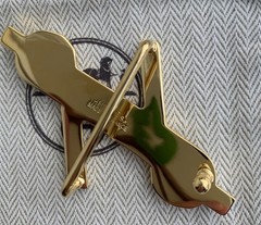 38mm Hermès H Noué belt buckle in gold-plated metal Sailor Knot New Hermes Auc