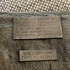 80S FIRE DEPARTMENT FIREFIGHTER TRUCK ENGINE BELT BUCKLE mystic Connecticut