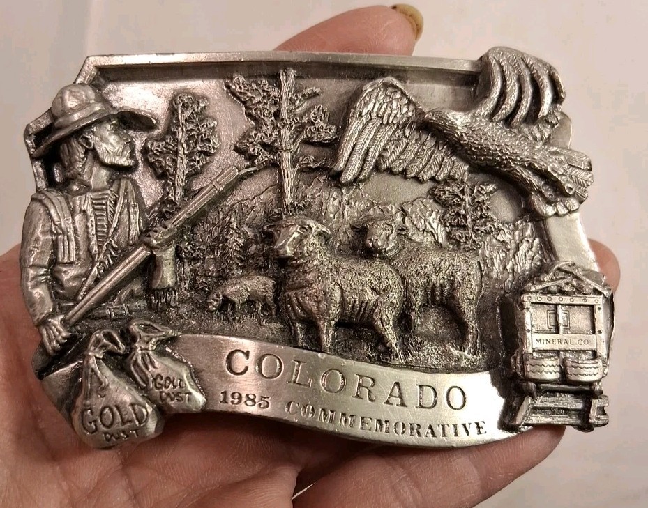 Vtg 1985 Colorado Commerative #406 0f 5000 Limited Edition Arroyo Grande Buckle
