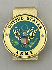 U.S. Army 3 piece set, belt buckle, bolo and money clip