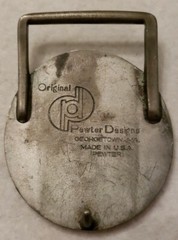 Pewter Designs Belt Buckle USA Steam Engine Locomotive Train Engine