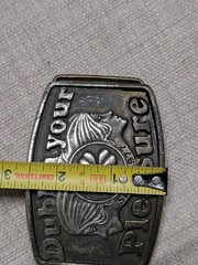 vintage DUBLIN YOUR PLEASURE irish twins IRELAND western BRASS cowboy ae
