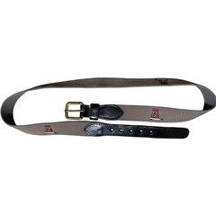 Eagle Belts Canvas Belt Embroidered Univ of Alabama Logo and Brass Buckle 40